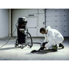 Depureco MINIBULL industrial vacuum – in use, debris pickup