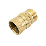 Pure Water Power Garden Hose Quick Connect Male and Female Set - Brass – view 6