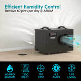 XPOWER BD-65 Viking Commercial Grade Dehumidifier - US Cleaning Tools