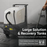 Dapper Supply DP-CCE1209 Commercial Hot Water Box Carpet Extractor with 13" Motorized Brush Head 10.5 Gal Tank DP-CCE1209 view 8