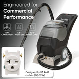 Dapper Supply DP-CCE1220 4-in-1 Carpet Extractor Steam Cleaner 18.5" 10.5/8 Gallon Tanks Upholstery & Floor Wand DP-CCE1220 view 6