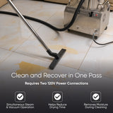 Dapper Supply DP-CSM1225 Steam Cleaner & Wet/Dry Extractor – 230°F, 2-Gal, HEPA, 16-Pc Kit