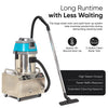 Dapper Supply DP-CSM1225 Steam Cleaner & Wet/Dry Extractor – 230°F, 2-Gal, HEPA, 16-Pc Kit