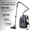 Dapper Supply DP-CVC1142 Cordless Backpack Vacuum & Blower – 36V, 6 Qt, HEPA, 65 dB
