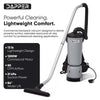 Dapper Supply DP-CVC1143 Commercial Backpack Vacuum – 1200W, 10.5 Qt, H12 HEPA, 55-Ft Reach