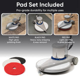 Dapper Supply DP-FB1305 20" Floor Burnisher – 1500 RPM, 3 Scouring Pads, Electric