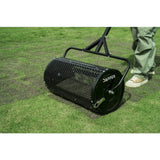 Dapper Supply DP-GS1111 Compost Spreader – 24" Roller, Adjustable Handle, Powder-Coated Steel Mesh