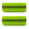 Dapper Supply Set of Green Brushes for Counter Rotating Brush (CRB) Machine