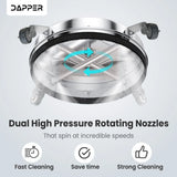 Dapper Supply DP-SPW1114 Pressure Washer Surface Cleaner – 15" Path, 4000 PSI, 2 Extension Wands