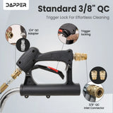 Dapper Supply DP-SPW1115 Surface Pressure Washer Cleaner – 18" Path, 4350 PSI, 2 Hose Adapters