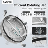 Dapper Supply DP-SPW1116 Surface Pressure Washer Cleaner – 20" Path, 4350 PSI, 2 Hose Adapters
