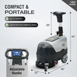 Dapper Supply DP-WBFS1201 Battery Floor Scrubber – 16" Brush, 200 RPM, 6.5-Gal Tank