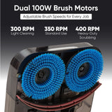 Dapper Supply DP-WBFS1207 Battery Walk-Behind Floor Scrubber – 16" Width, 1.5 Hr Runtime