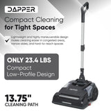 Dapper Supply DP-WBFS1222 Cordless Mini Floor Scrubber – 13.75" Path, 350 RPM, 75-Min Runtime