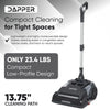 Dapper Supply DP-WBFS1222 Cordless Mini Floor Scrubber – 13.75