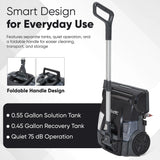 Dapper Supply DP-WBFS1222 Cordless Mini Floor Scrubber – 13.75" Path, 350 RPM, 75-Min Runtime