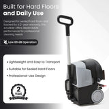 Dapper Supply DP-WPFS1204 Mini Automatic Floor Scrubber – 15" Cleaning Width, Walk-Behind
