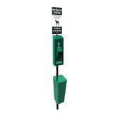 Namco Doggy Do Pet Waste Station with Pole 2129P - Side View