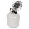 Mi-T-M MH-0015-IM11 Propane Radiant Tank-Top Heater – 15,000 BTU, Single Burner