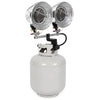 Mi-T-M MH-0030-IM11 Propane Radiant Tank-Top Heater – 30,000 BTU, Double Burner