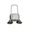 NaceCare 32″ Manual Walk-Behind Sweeper with Dual Side Brooms + Manual Vacuum - US Cleaning Tools