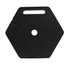 Hawk Enterprises A0303-10 Black Hexagonal Weight, Single 10 lb