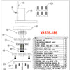Hawk Enterprises K1570-180 Eccentric & Bearing Assembly with Hardware