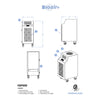KwiKool KBP600 BioAir Plus – dimension and specification drawing