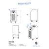KwiKool KBX1000 BioAir Max – dimension and specification drawing