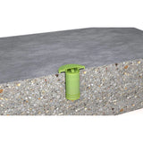 Wagner Meters Rapid RH L6 DataGrabber 5-Pack Bluetooth concrete data logger – installed in slab, cutaway angle
