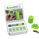Wagner Meters Rapid RH L6 Smart Sensor 5-Pack with Total Reader concrete RH test kit – pack contents, Celsius