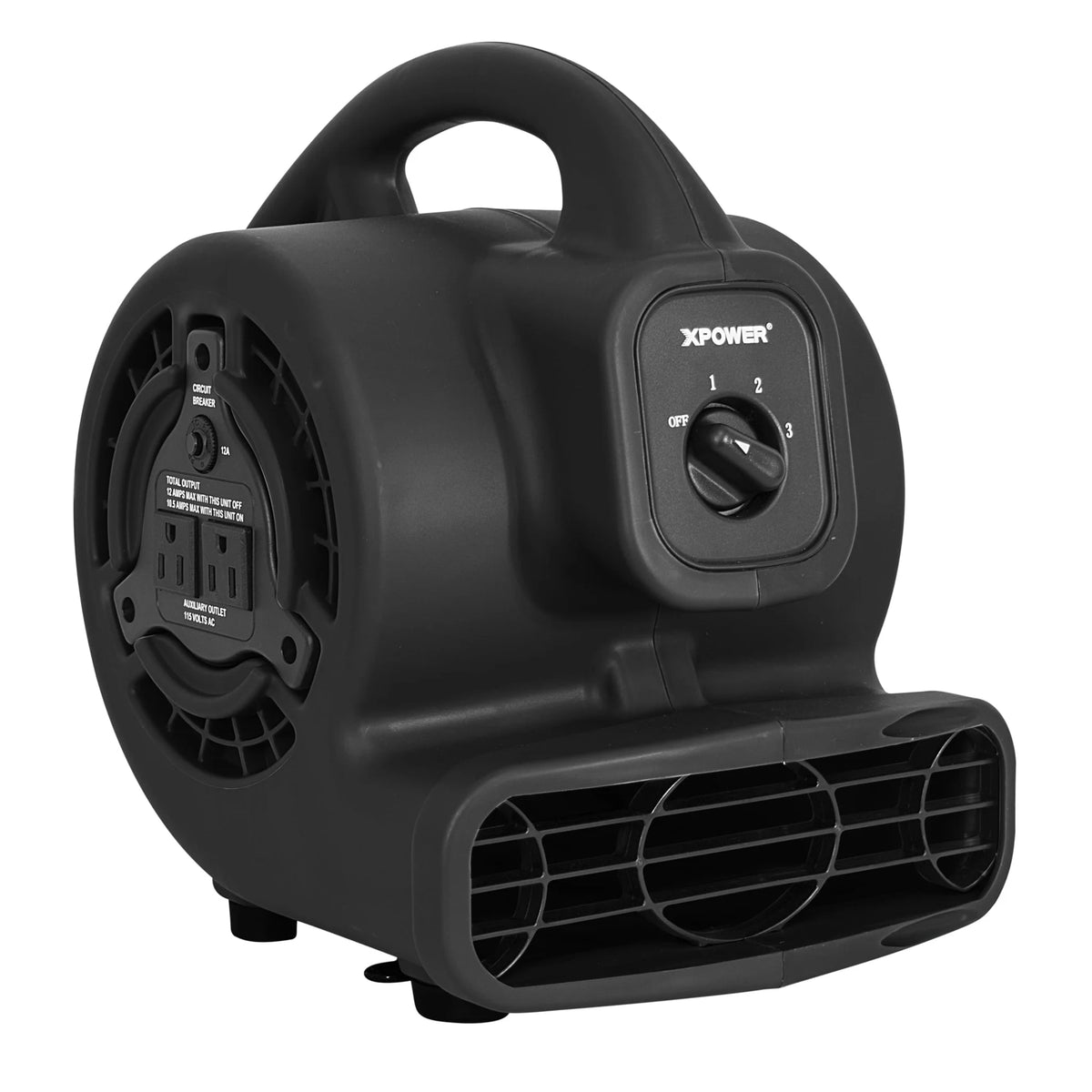 XPOWER P-80 Mighty Air Mover - Water Damage Restoration – 600 CFM, 3 RPM