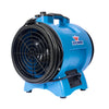 XPOWER X-8 Confined Space Fan – 1/3 HP, 1200 CFM, Variable Speed, ETL/CETL