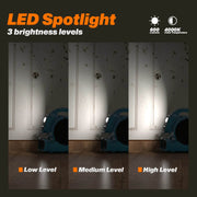 XPOWER P-230L 1/4 HP Mini Air Mover with LED Spotlight - US Cleaning Tools