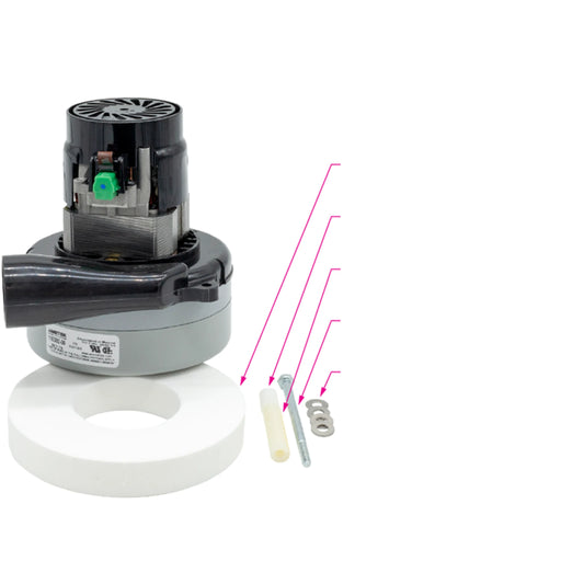 Mosquito Two-Stage Tangential Vacuum Motor – 500-0005, Two-Stage