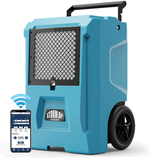 AlorAir® Storm DP Single -Voltage | APP Control 110 PPD Commercial Dehumidifiers  for Garage,Basements, Flood Repair