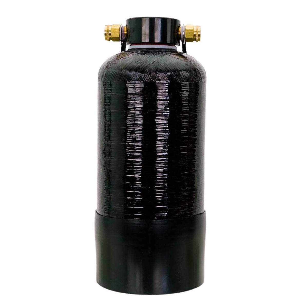 Pure Water Power DI Tank, 1/2 or 1 Cubic Foot, Brass Hose Fittings