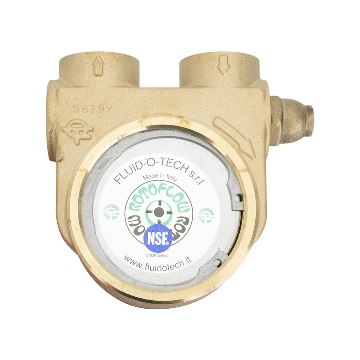 Pure Water Power 209-25-55 Rotary Vane Pump – Brass, Standard By-Pass