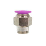 Pure Water Power Pushlock - Straight 1/2 Pushlock x 3/8 NPT Male – main view