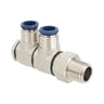 Pure Water Power 209-24-468 Double Banjo Fitting – 1/2 Npt, Metal