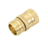 Pure Water Power Garden Hose Quick Connect Male and Female Set - Brass – view 4