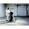 Depureco MINIBULL industrial vacuum – in use, operator with wand