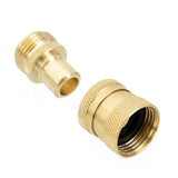 Pure Water Power Garden Hose Quick Connect Male and Female Set - Brass – view 5