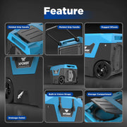 XPOWER XD-130Li Low Grain Refrigerant LGR Dehumidifier with Bluetooth & Automatic Pump - US Cleaning Tools