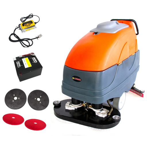 RT120+ 34" Self-Propelled Floor Scrubber Machine, Lithium Battery, 33-gal Tank, 75,000 sqft/h