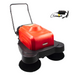 SM1050B 41.3" Battery Powered Walk-behind Floor Sweeper with Water Sprinklers, Triple Brushes