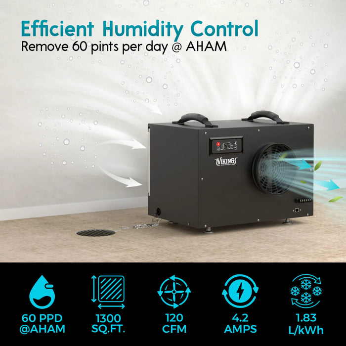 XPOWER BD-65 Viking Commercial Grade Dehumidifier