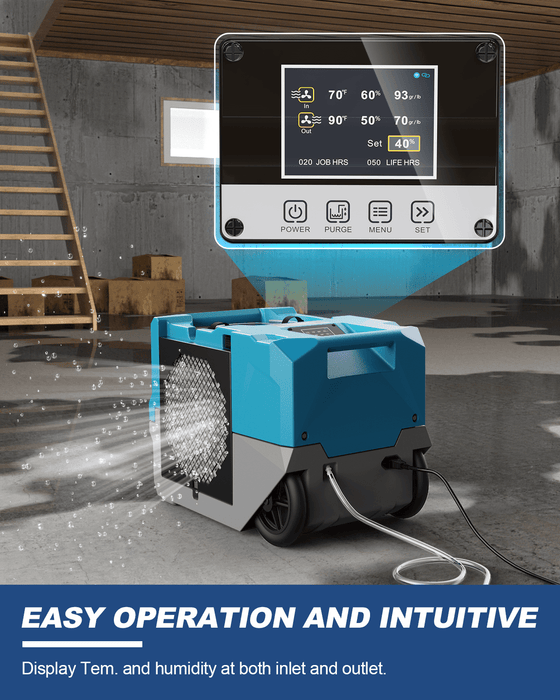 AlorAir® Storm LGR 1250 | 264 PPD Industrial Commercial Dehumidifier with Pump