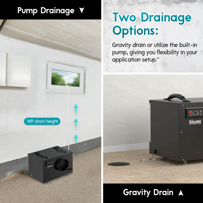 XPOWER BD-65 Viking Commercial Grade Dehumidifier - US Cleaning Tools