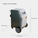 SM2000 Dry Ice Blasting Machine, 44 lbs Dry Ice Hopper, Hand Control Spray Gun Kit, 5 Nozzles